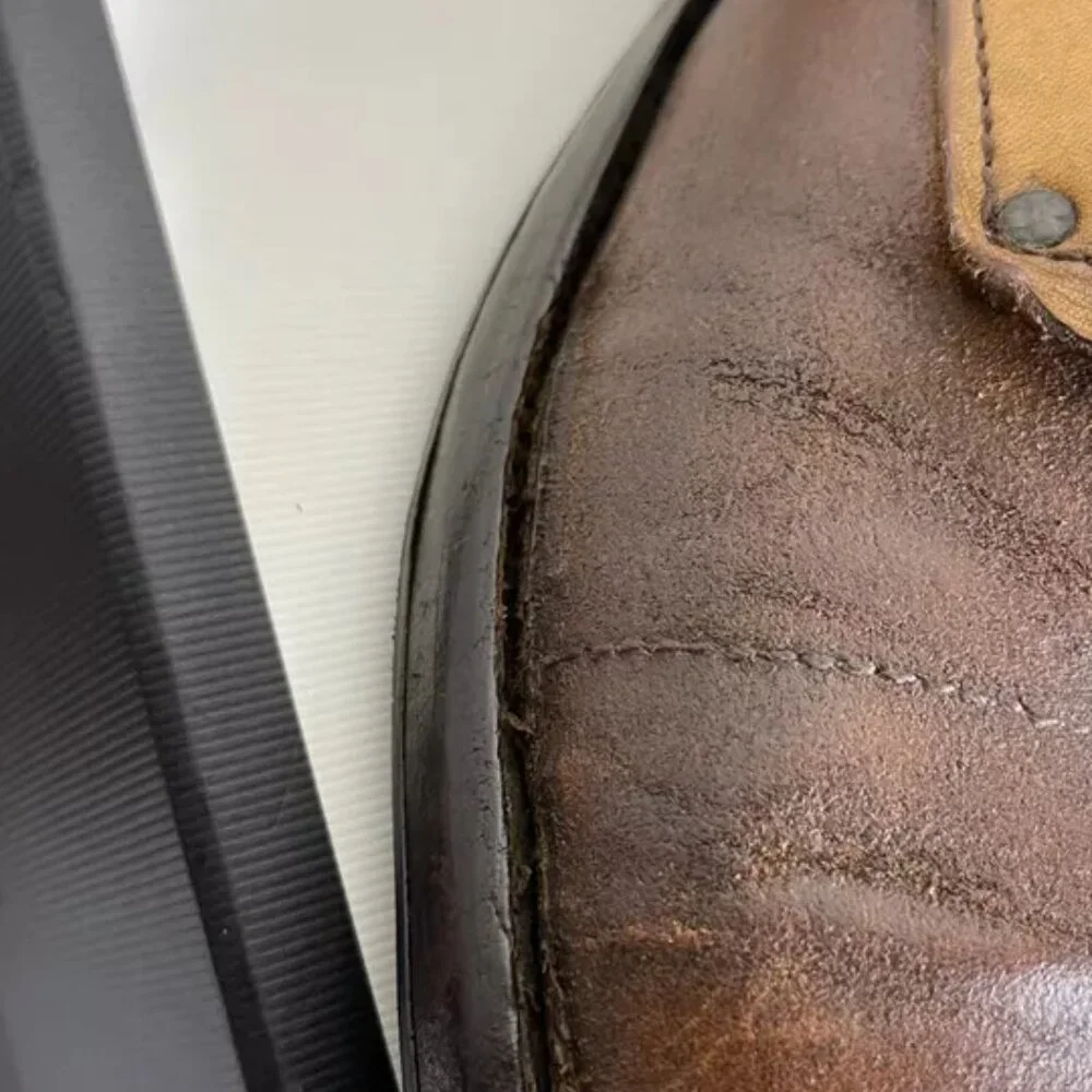 VTG MOMA Boot Brown Leather Split Toe Oxford Shoes Size 44/ US 12‎ Made In Italy